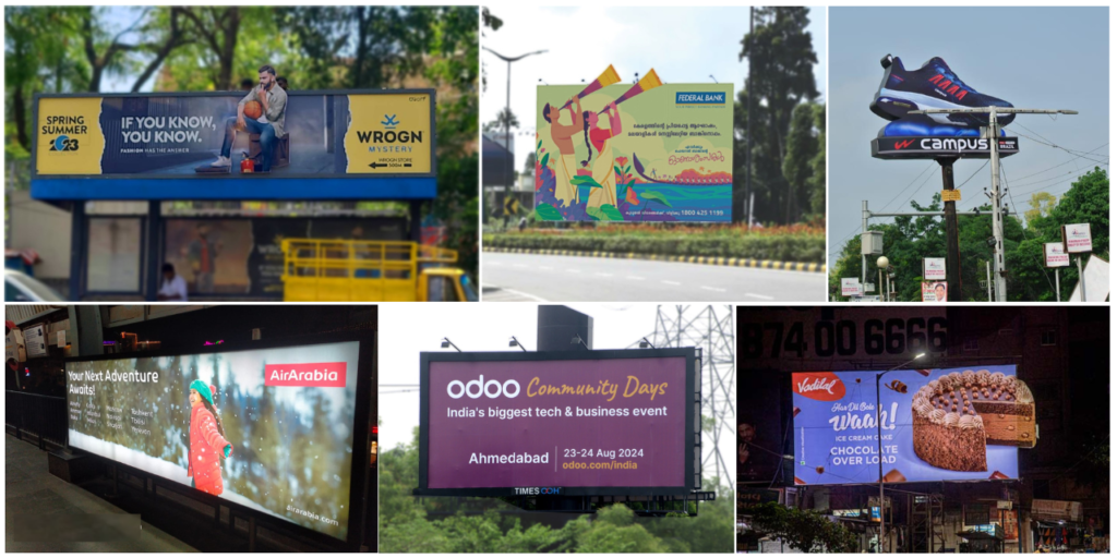 Outdoor Billboard Ads by Leading Advertising Company Creative outdoor billboards and hoardings by India’s top advertising company.