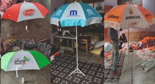 Promotional umbrellas offer shade and brand visibility, making them a smart, eye-catching marketing tool for outdoor advertising. Promotional umbrellas offer shade and brand visibility, making them a smart, eye-catching marketing tool for outdoor advertising.