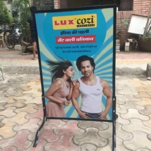 Showcase your brand with a tin standee—durable, eye-catching, and perfect for promotions, retail displays, and outdoor advertising! Showcase your brand with a tin standee—durable, eye-catching, and perfect for promotions, retail displays, and outdoor advertising!