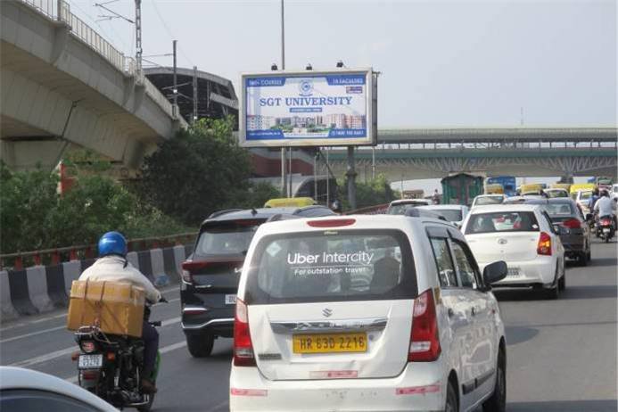Hoarding Advertising in Punjabi Bagh Flyover - Delhi