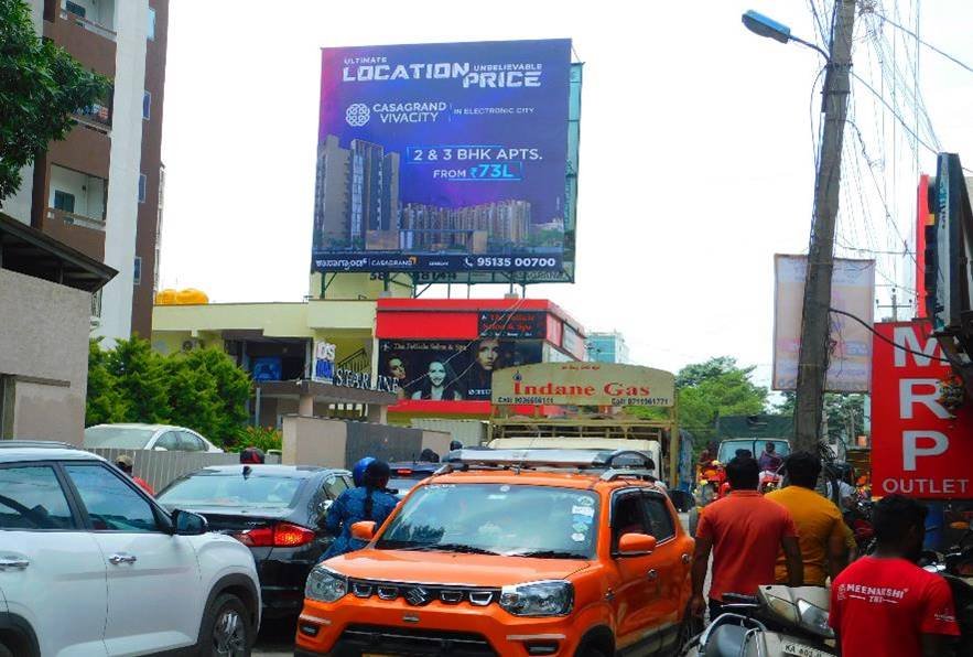Hoarding advertising near Silkboard bangalore - Bangalore