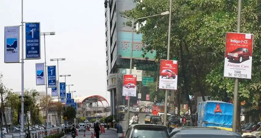 Pole Kiosk Advertising in Sector 15 Faridabad - Haryana