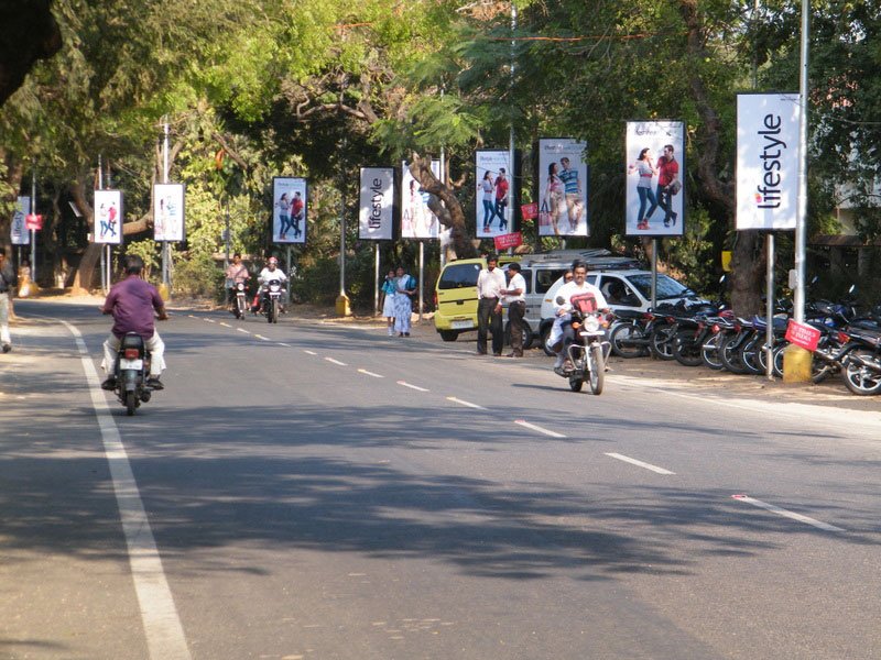 Pole Kiosk Advertising in Sion Circle - Mumbai