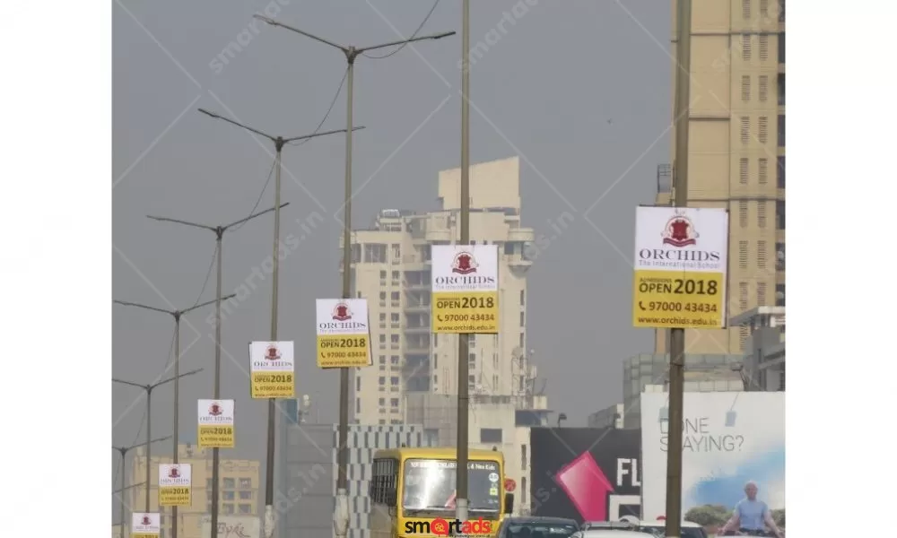 Pole Kiosk Advertising in Sector 7 Faridabad - Haryana