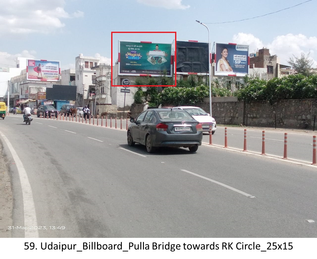 Billboard Advertising towards RK Circle - Rajasthan