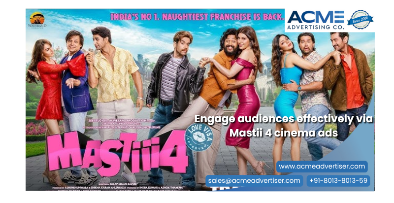 Engage audiences effectively via Mastii 4 cinema ads with Acme Advertising Co Engage audiences effectively via Mastii 4 cinema ads with Acme Advertising Co