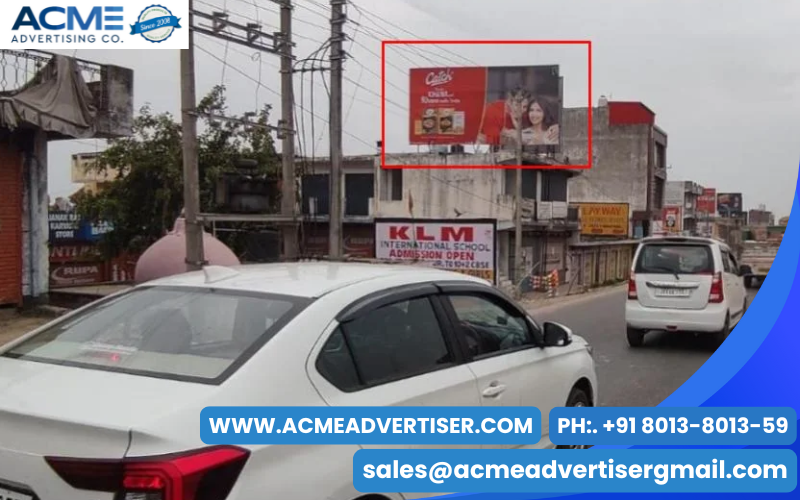 Strategically located Billboard in Jammu and Kashmir enhancing brand presence in tourist areas.