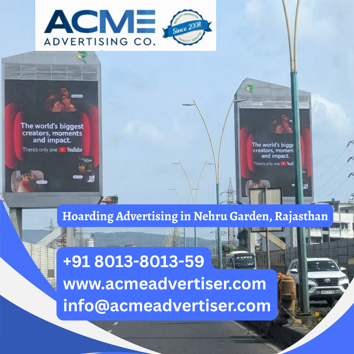 Hoarding Advertising in Nehru Garden, Rajasthan - Rajasthan