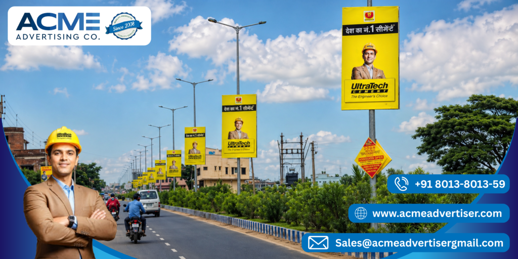 Pole Kiosk Advertising near Shaheed Path