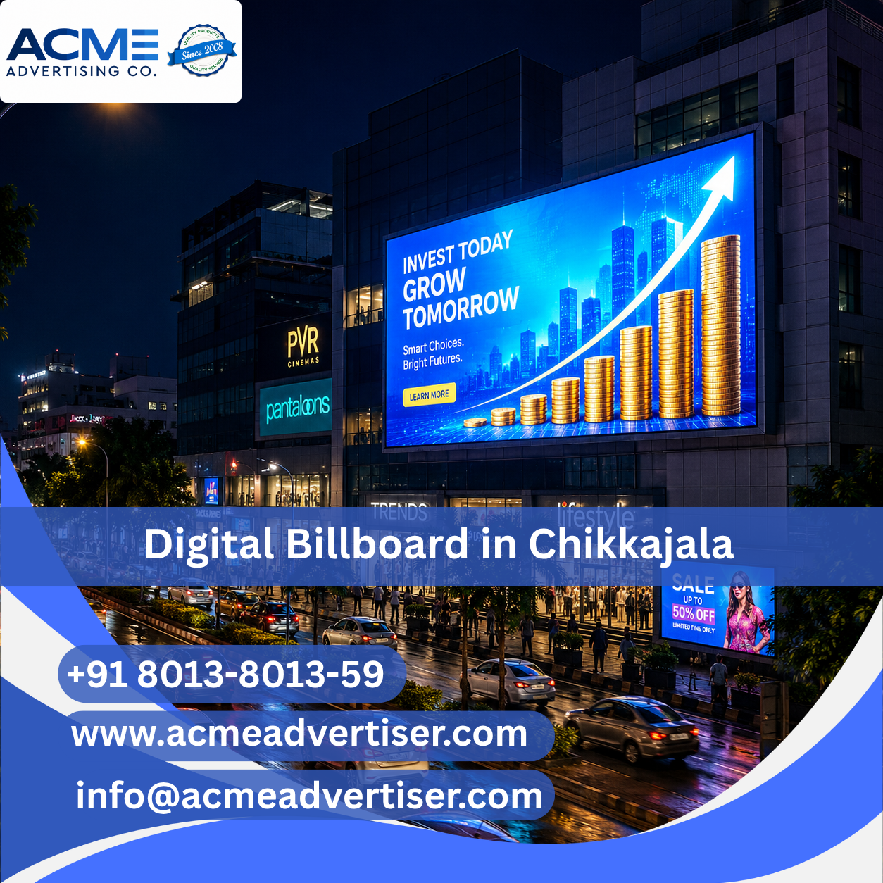 Digital Billboard Company in Chikkajala - Bangalore