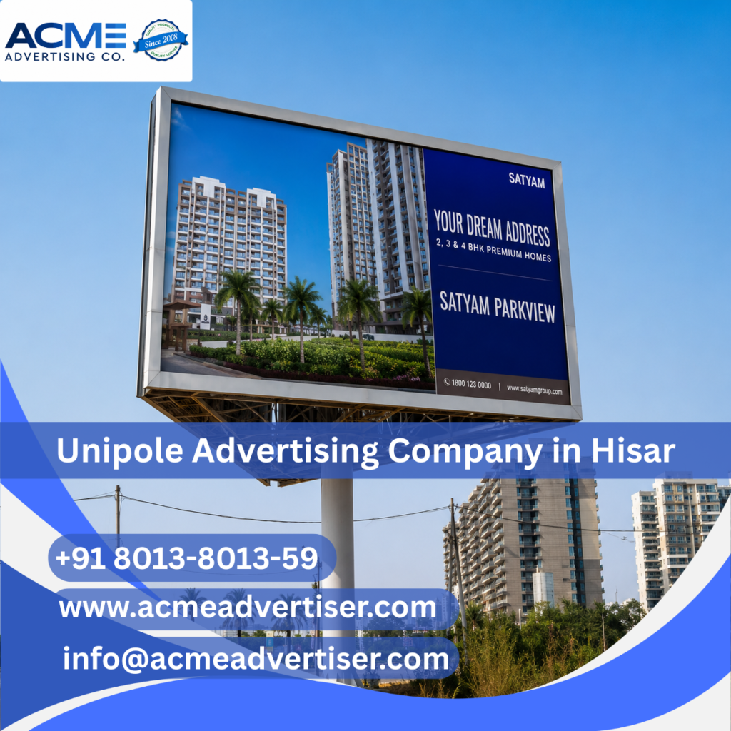 Unipole Branding near Tulsi Vihar Rajasthan