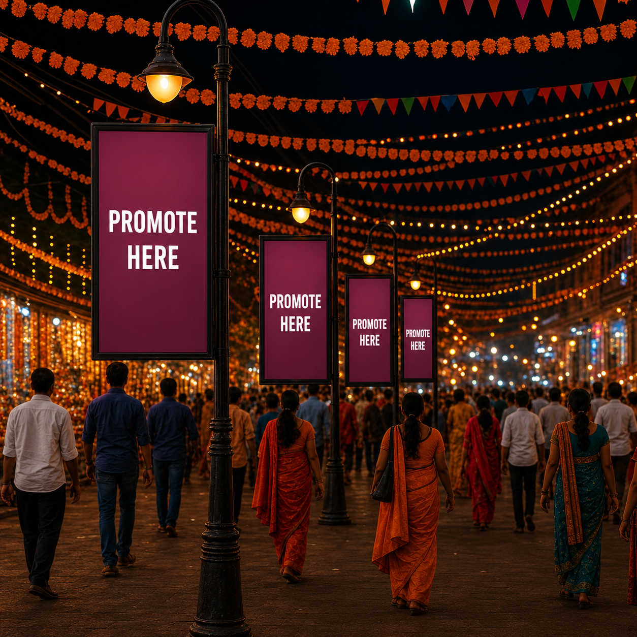 Pole kiosk Advertising in Lodhi Garden delhi - Delhi