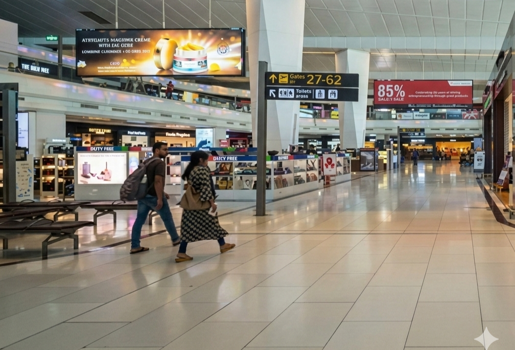 Strategic Airport Advertising with Acme Advertising Co. boosts brand awareness through high dwell-time zones like lounges, security checks, boarding gates. Strategic Airport Advertising with Acme Advertising Co. boosts brand awareness through high dwell-time zones like lounges, security checks, boarding gates.