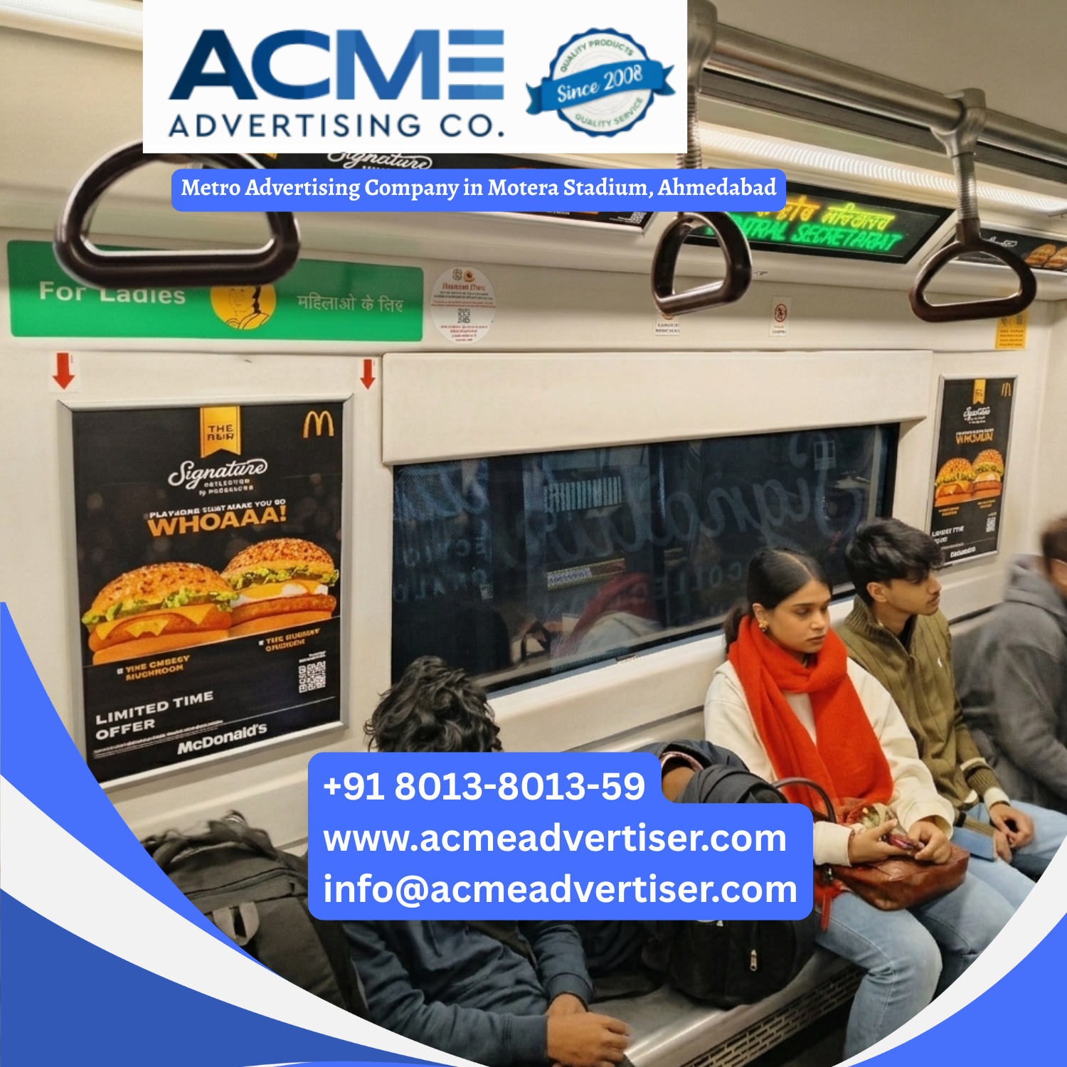 Metro Advertising Company in Motera Stadium, Ahmedabad - 