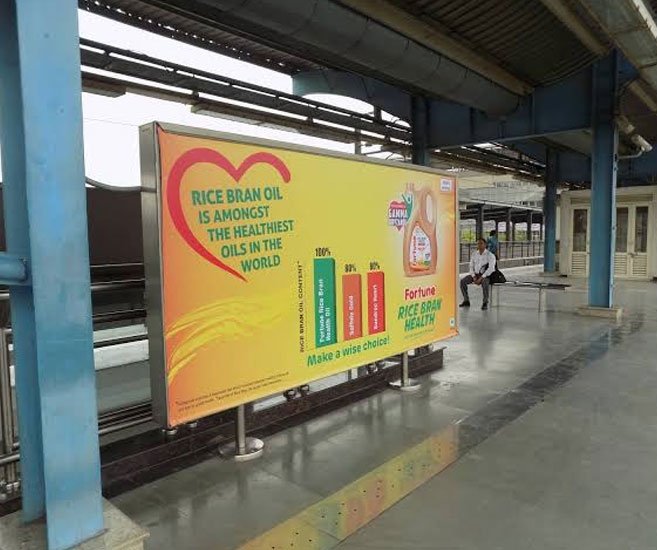 Metro advertising in CSMT Mumbai - 