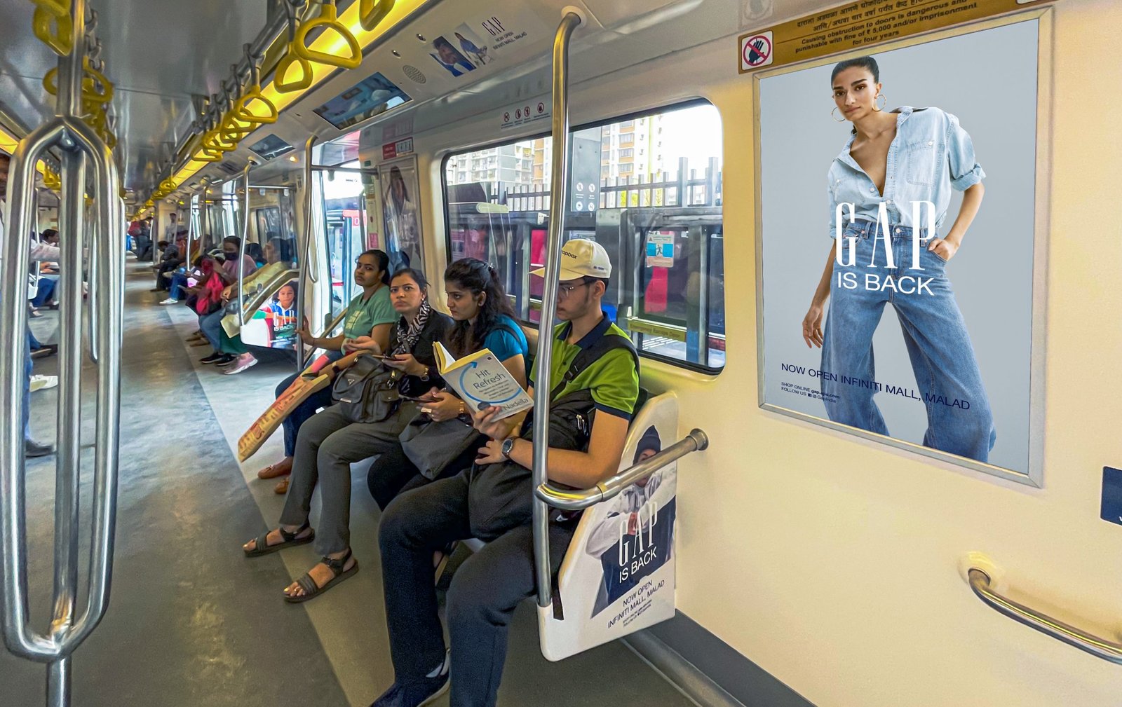 Metro advertising in Dadar Mumbai - 
