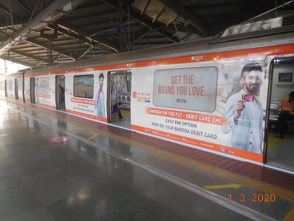 Metro advertising in Dharavi Mumbai - 