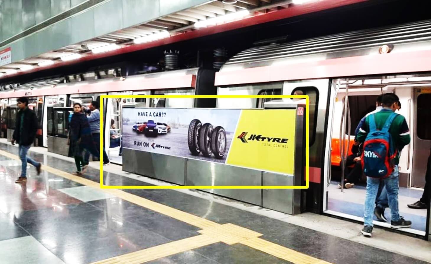 Metro Advertising in Jhakarkatti Metro Station, UP - 