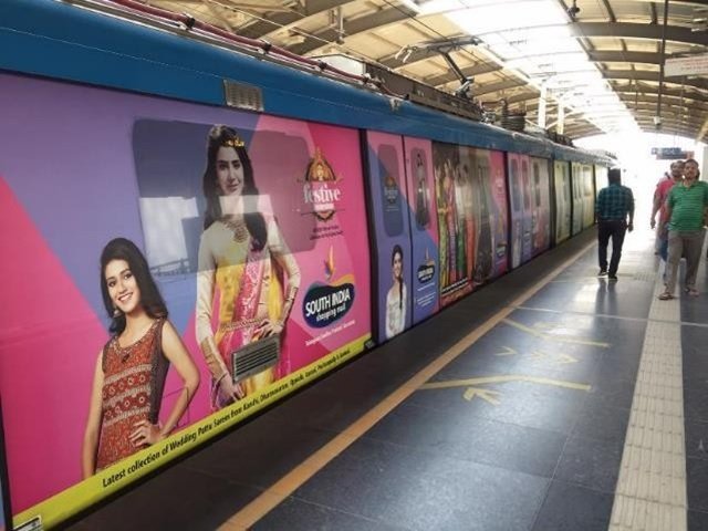 Metro Train Wrap Advertising at Sarai Kale Khan – Nizamuddin, Delhi - 