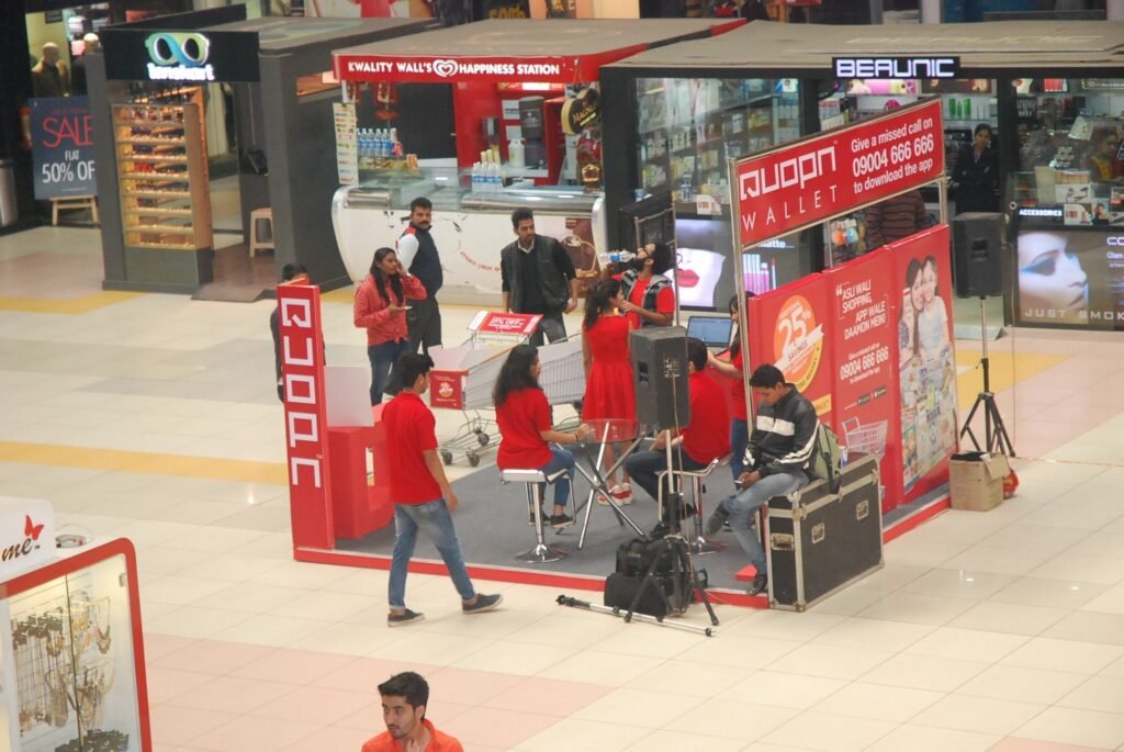 Activation infront of malls Activation infront of malls