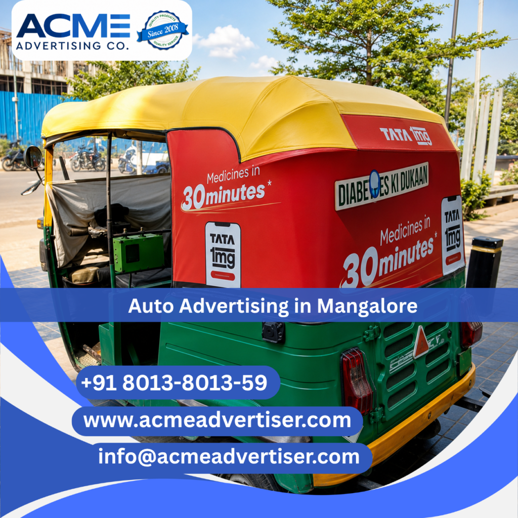 Best Company for Auto Advertising in Mangalore