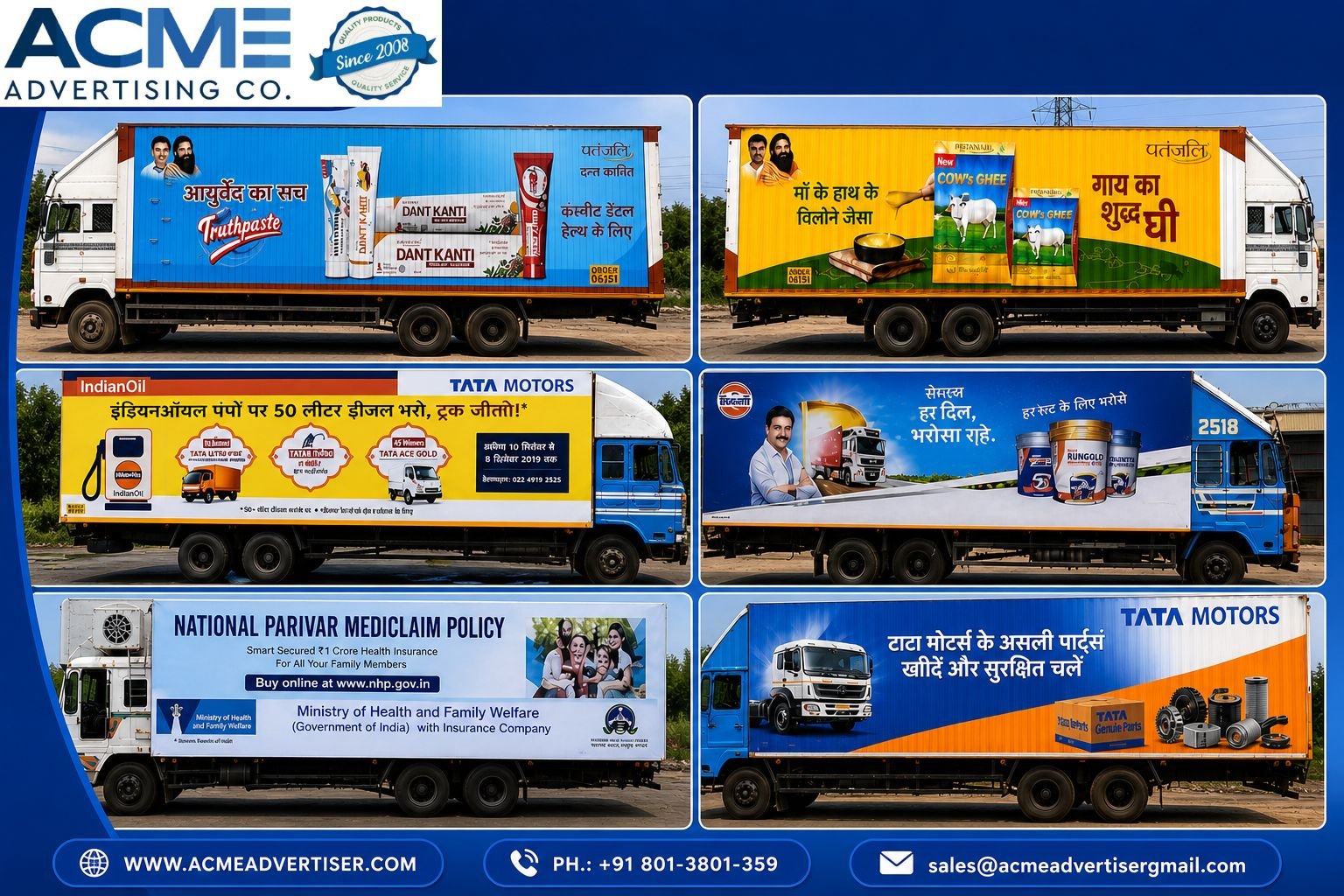 Container & Fleet Advertising Agency in India Acme Advertiser Co. Container & Fleet Advertising Agency in India Acme Advertiser Co.