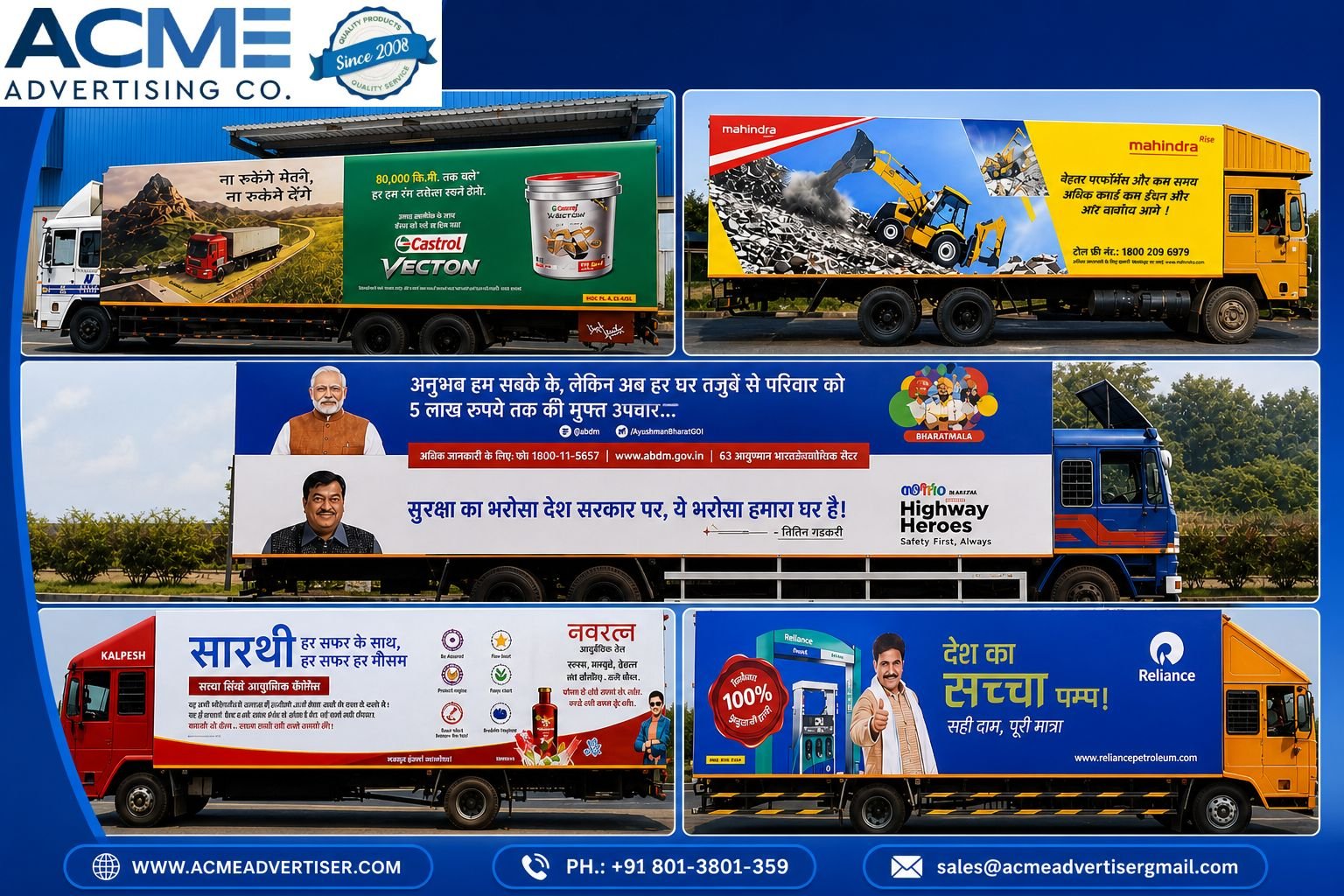 Container & Fleet Advertising Company in India Acme Advertiser Co. Container & Fleet Advertising Company in India Acme Advertiser Co.