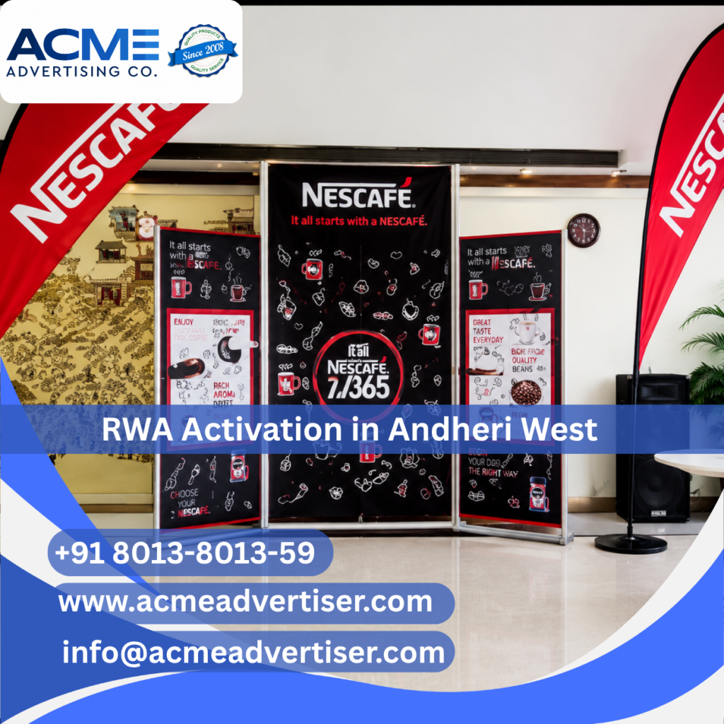 RWA activation and society branding campaign in Andheri West by ACME Advertising Co. RWA Activation Company in Andheri West RWA Activation Company in Andheri West