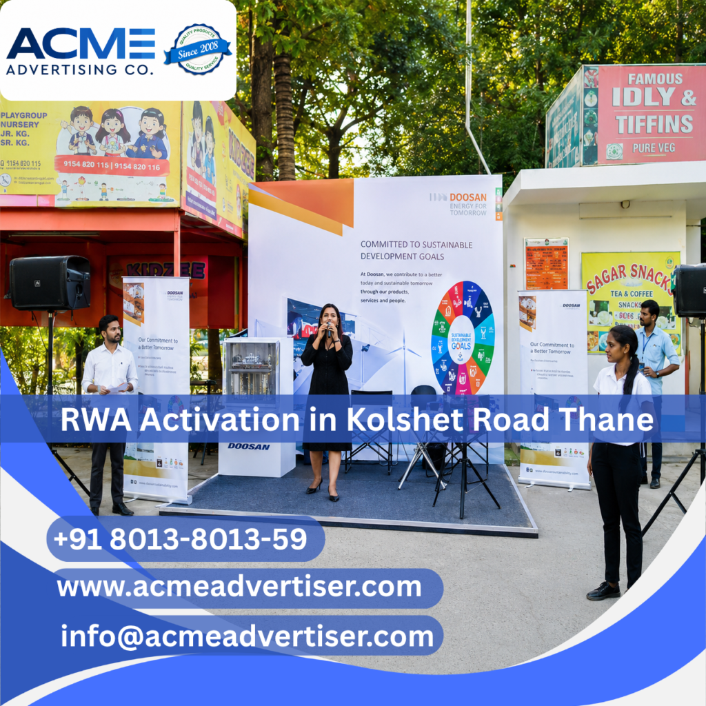 RWA activation and society branding campaign in Thane by ACME Advertising Co.RWA Activation Company in Thane