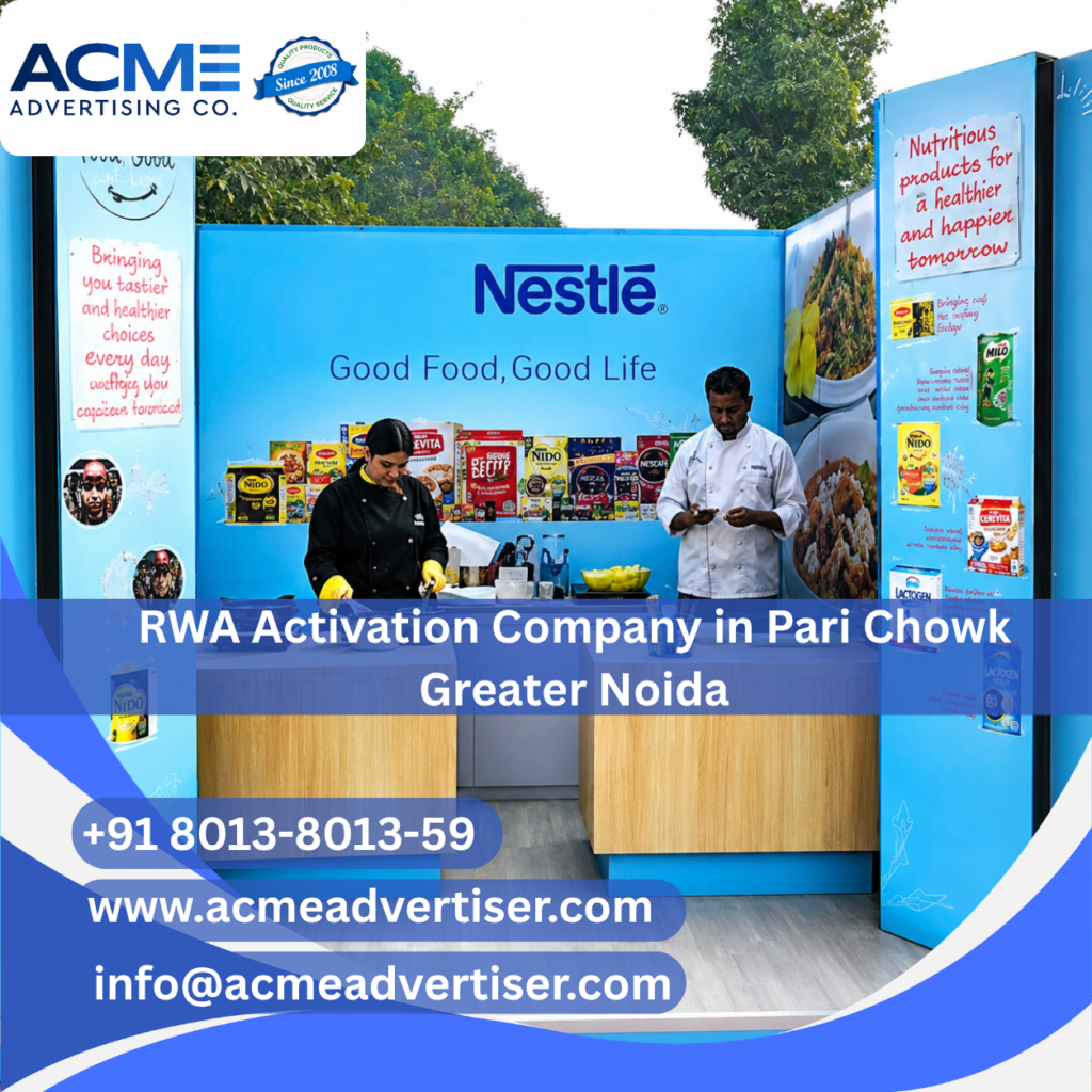 RWA activation and society advertising campaign in Pari Chowk Greater Noida by ACME Advertising Co.RWA Activation Company in Pari Chowk Greater Noida