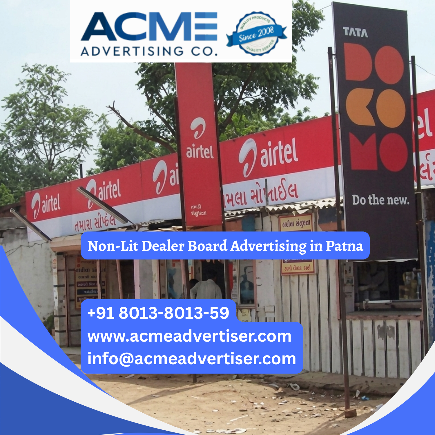 Non Lit Dealer Board Advertising Agency in Patna - 