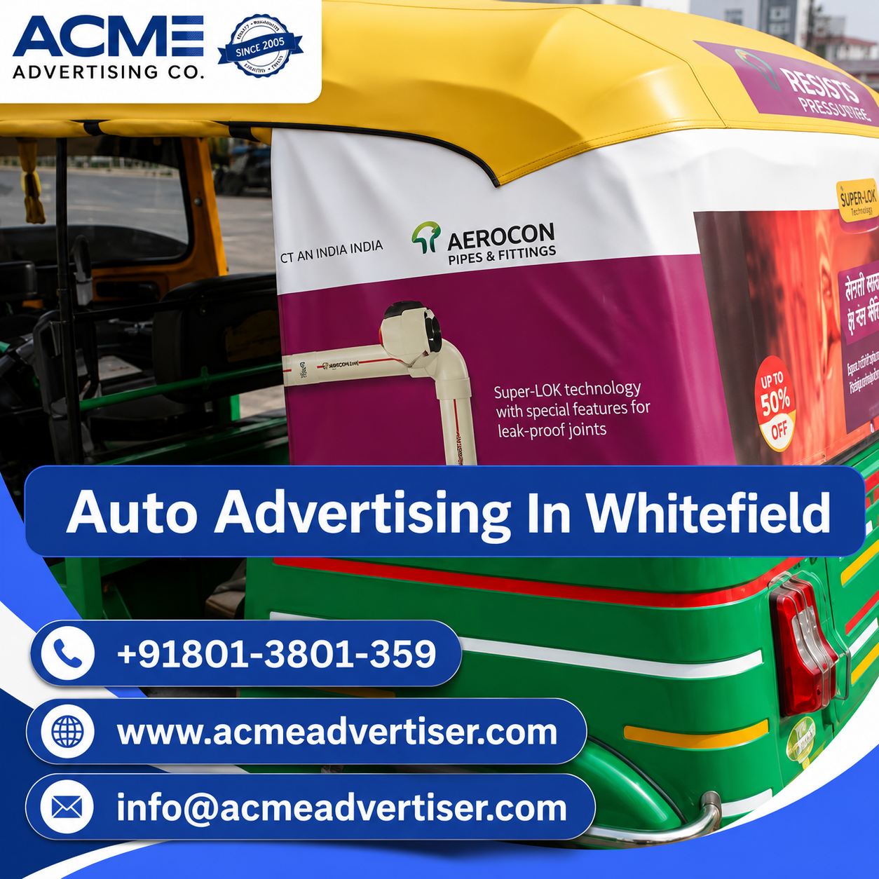 Auto Advertising Company In Whitefield - 