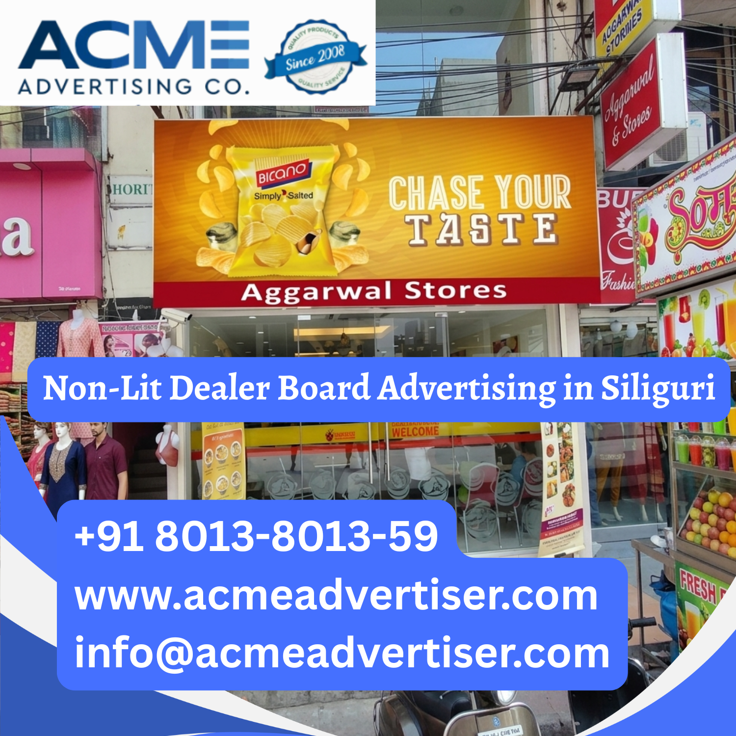 Non-Lit Dealer Board Advertising in Siliguri - 