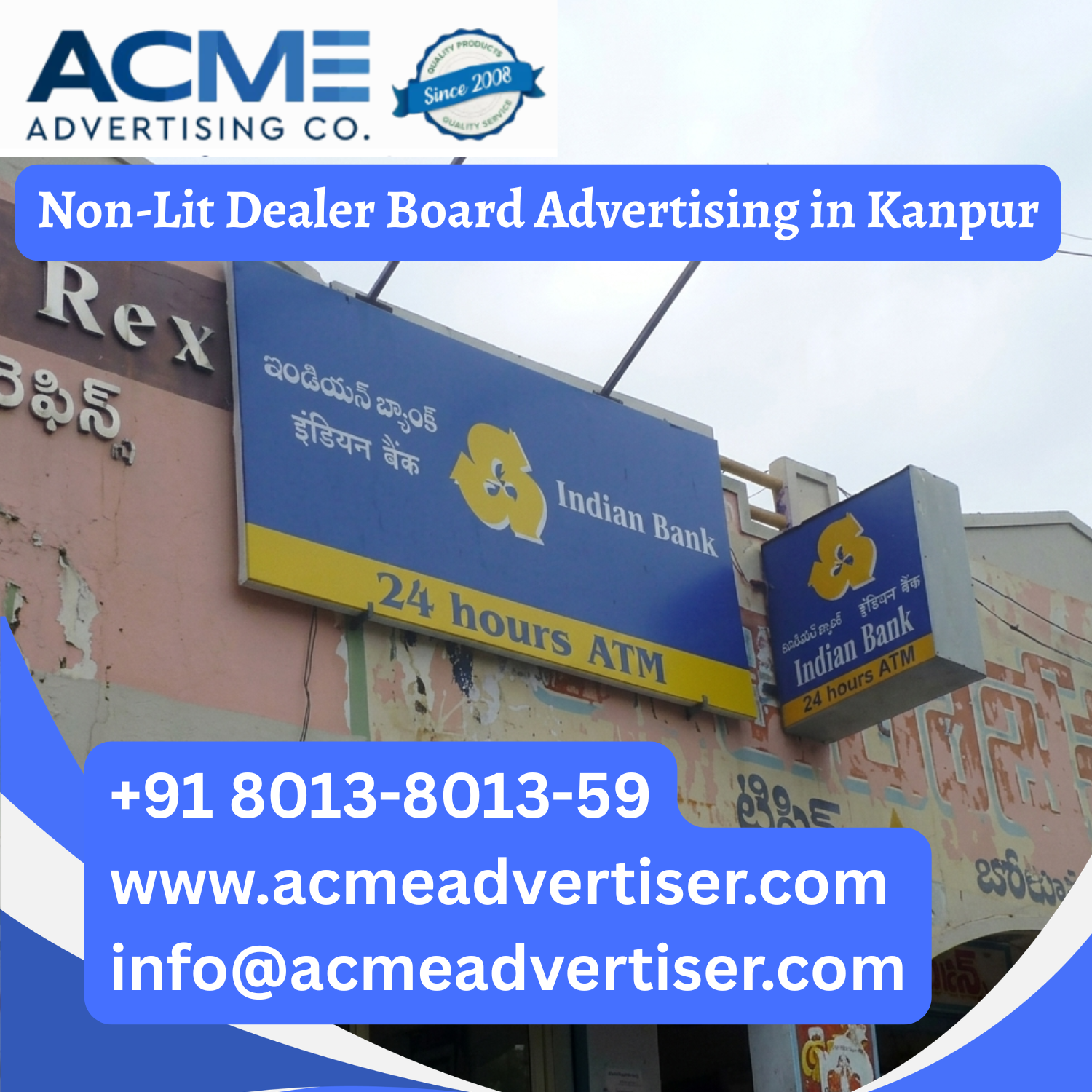 Non-Lit Dealer Board Advertising in Kanpur - 