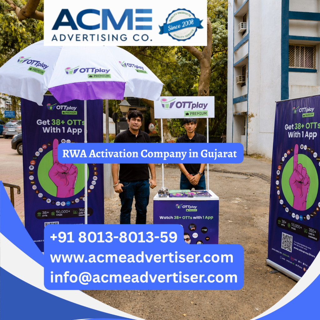 RWA Activation Company in ECR, Tamil Nadu RWA activation campaign in Gujarat featuring brand promotion, resident engagement activities, product sampling, and society marketing within residential communities.