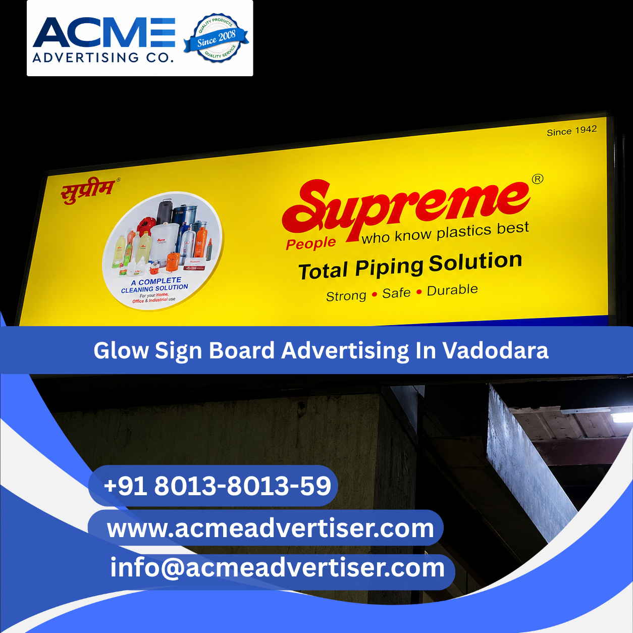 Shop Board Advertising Company in Vadodara - 