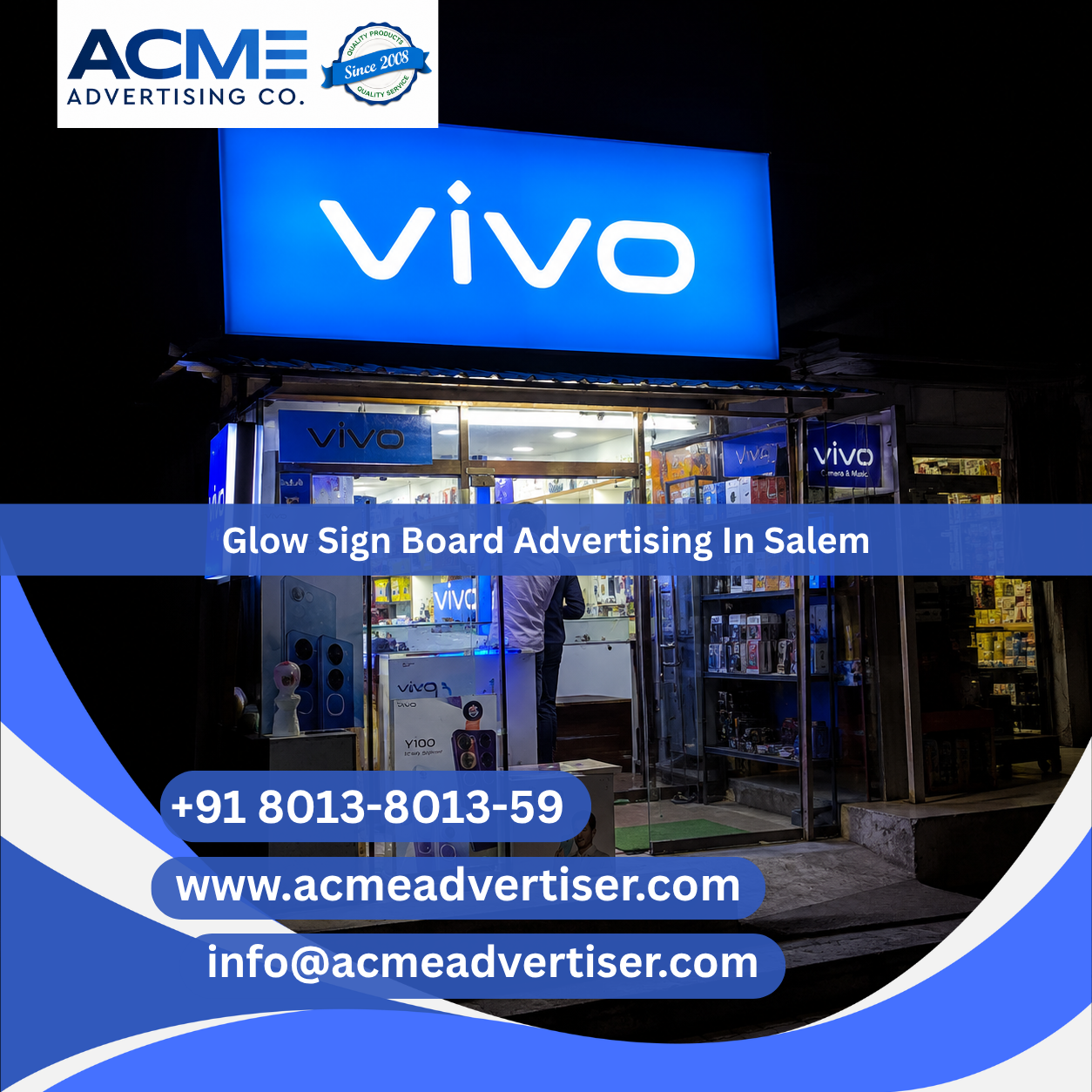 Glow Sign Board Advertising Company In Salem - 